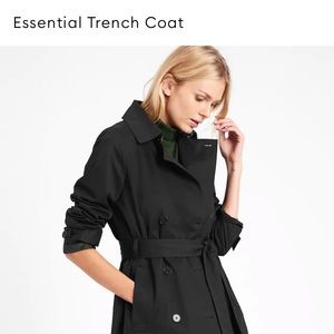Black Banana Republic Trench Coat